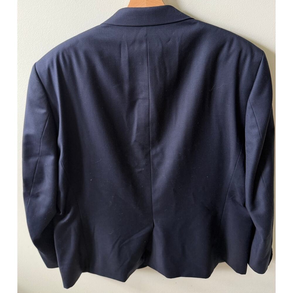 Polo Ralph Lauren navy blue wool blend blazer men's size 45R - Picture 3 of 6